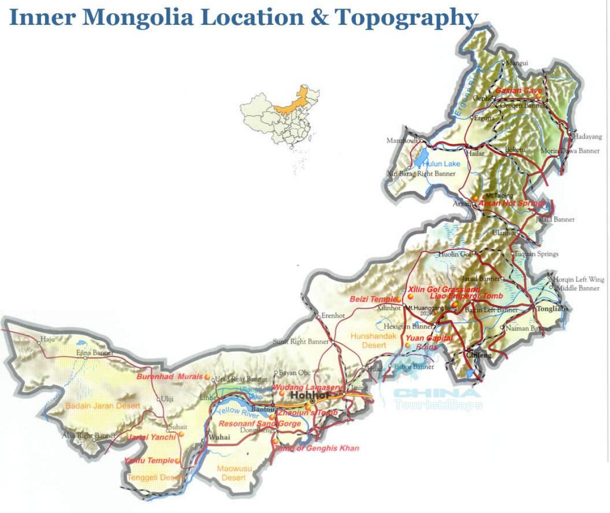 ārējā Mongolija karte