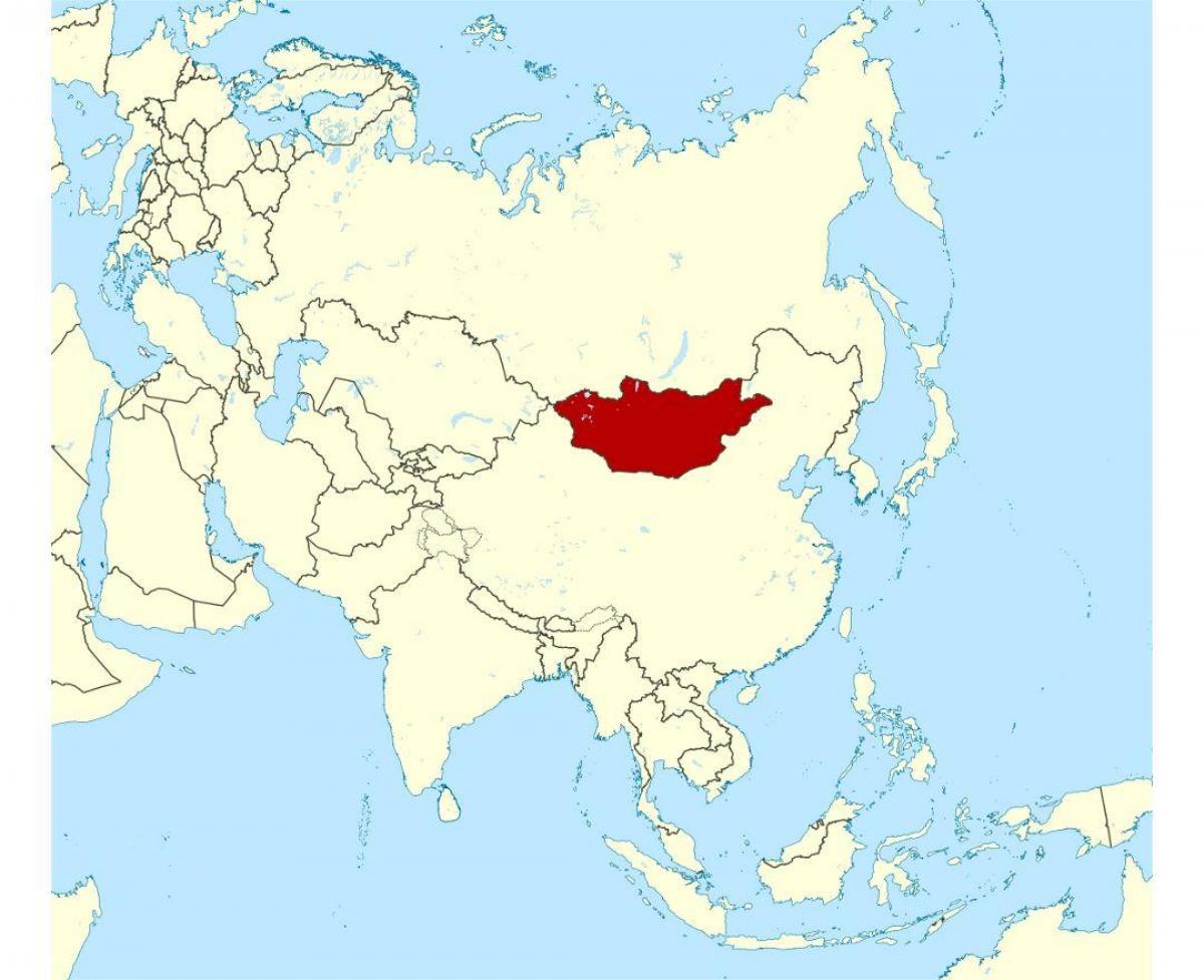atrašanās vieta Mongolija pasaules karti