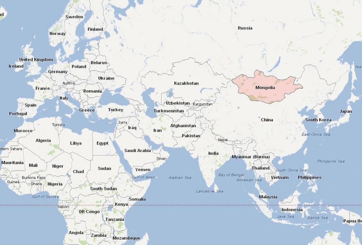 karte Mongolija kartes āzijā