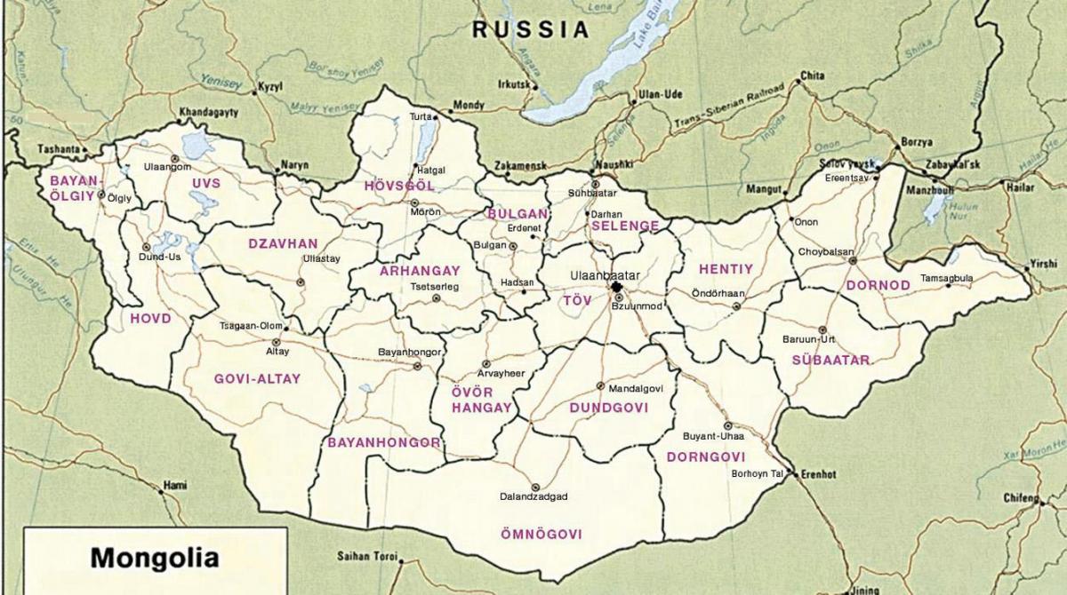 karte mongolijas stepju