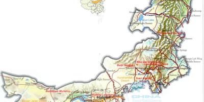 Ārējā Mongolija karte