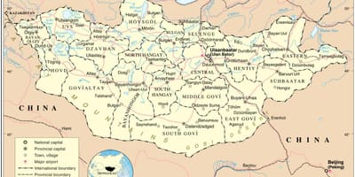 Mongolijas valsts karti