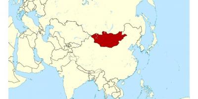 Atrašanās vieta Mongolija pasaules karti